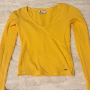 Hollister Sunny Yellow Long Sleeve Top